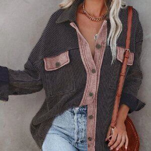 Women's Long Sleeve Knitted Shirt